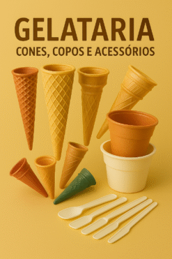 Gelataria (Cones, copos e acessórios)