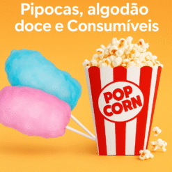 Pipocas, Algodão Doce e Consumíveis