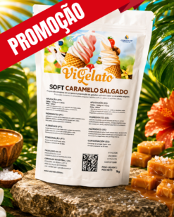 Gelado Soft Caramelo Salgado “Vi Gelato” 1kg