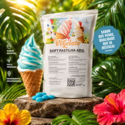 Gelado Soft Pastilha Azul "Vi Gelato” 1kg
